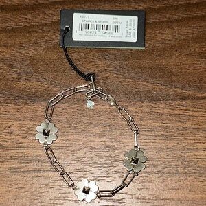 Kate Spade Gold Floral Charm Bracelet